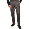 Semi Formal Pant-Self Print Dark Grey